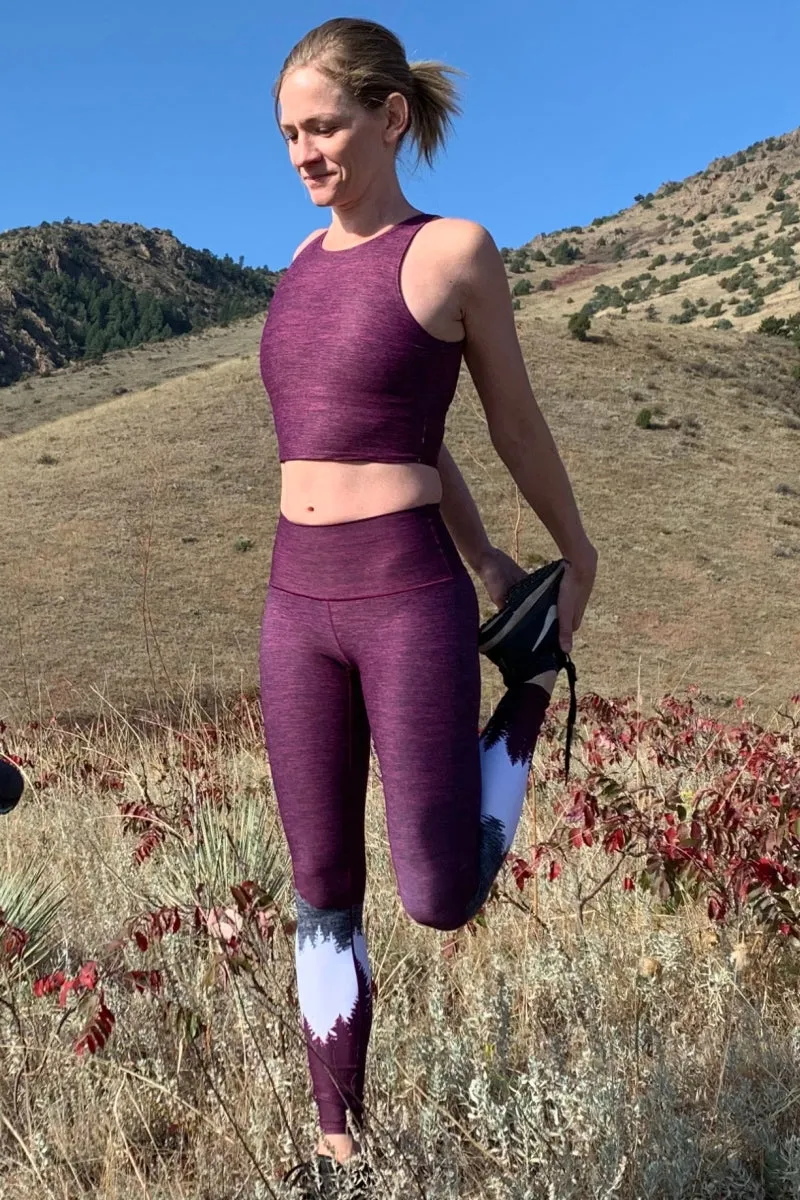 Burgundy Native Crop Top