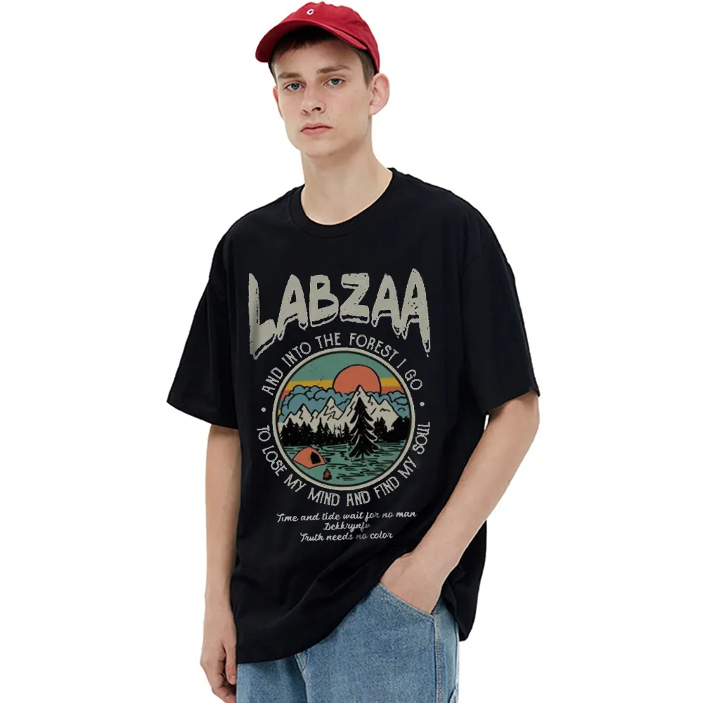 Cartoon Landscape Graphic T-shirt