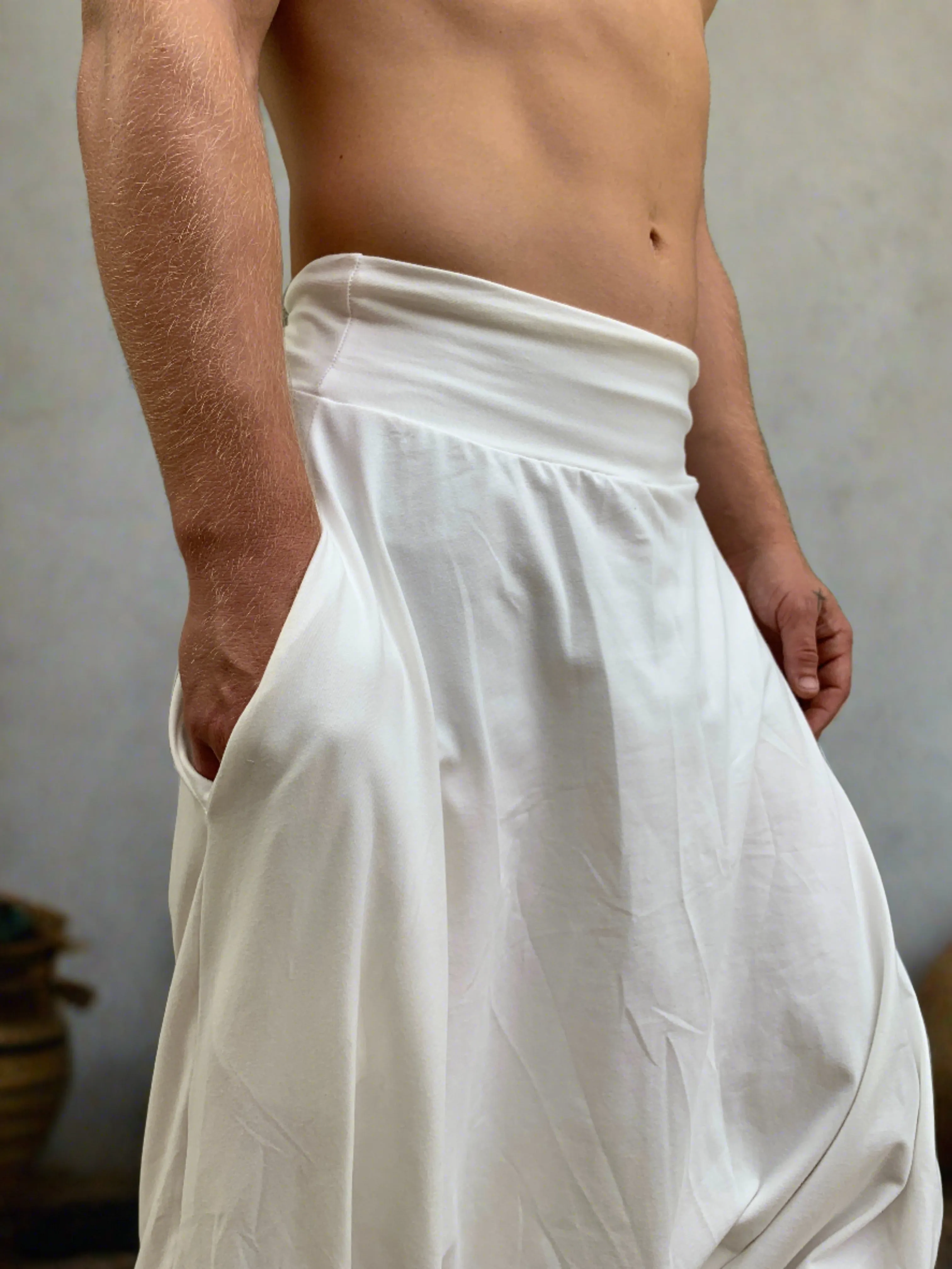 Ceremonial Warm White Pants