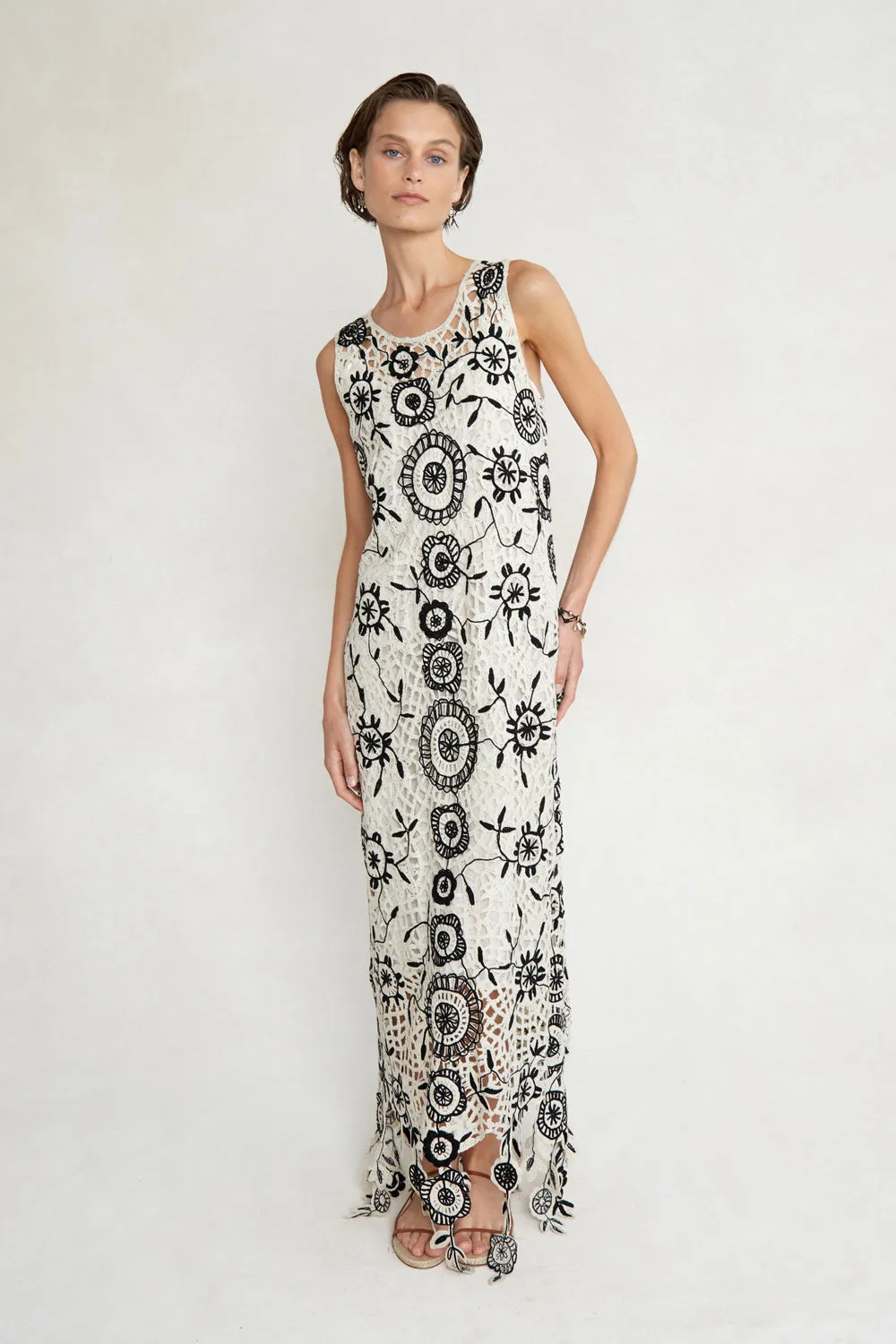 Chan Luu-  PC-DR-2225- Printed Sheer Dress