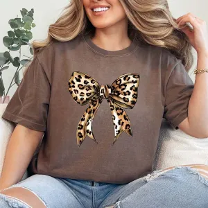Cheetah Bow Short Sleeve T-Shirt