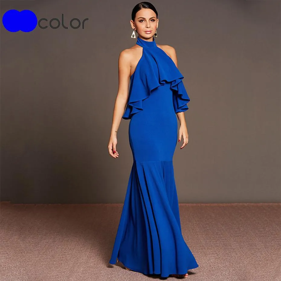 Chi Chi Halter Mermaid Dress
