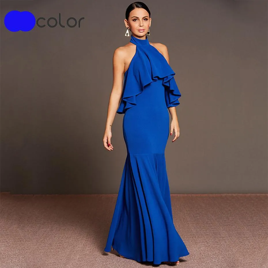 Chi Chi Halter Mermaid Dress