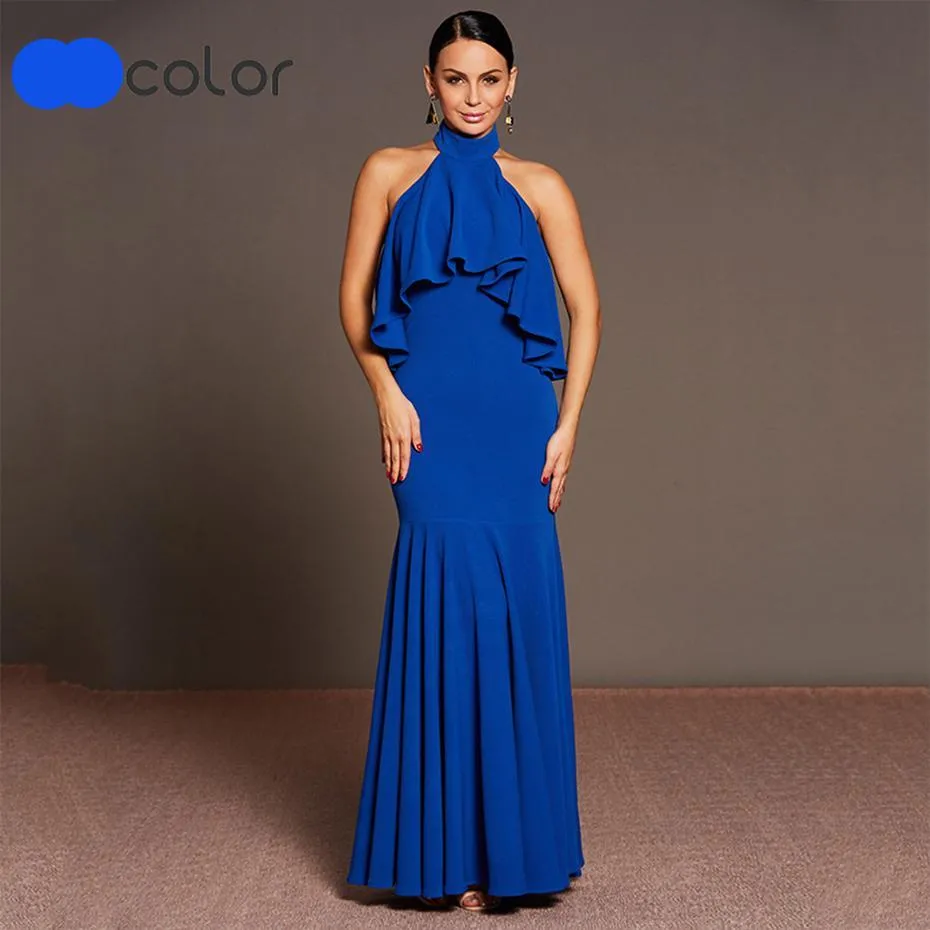 Chi Chi Halter Mermaid Dress