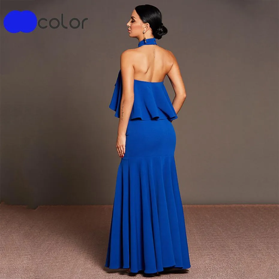Chi Chi Halter Mermaid Dress