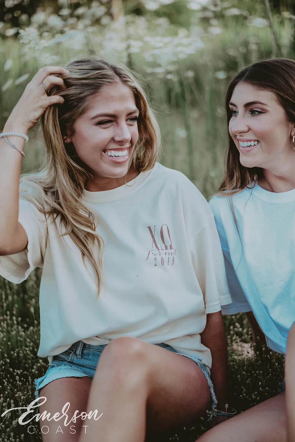 Chi O White Carnation Formal T-shirt