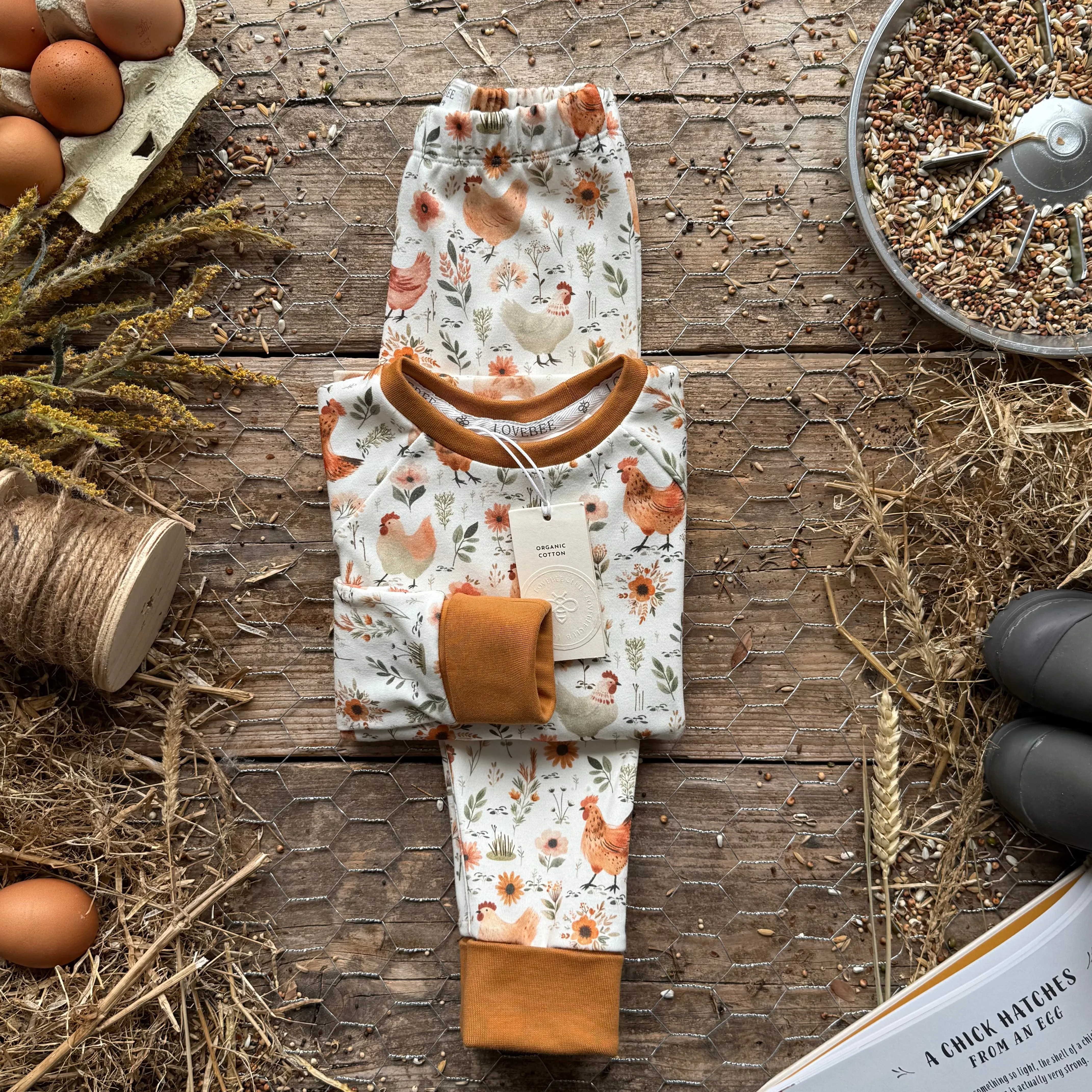 Chicken Meadow BeeJamas | Cosy Long | Ready To Post