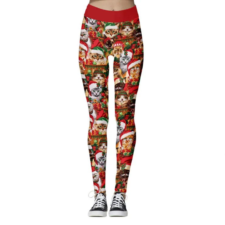 Christmas Cats Leggings
