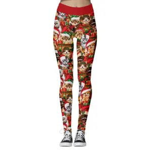 Christmas Cats Leggings