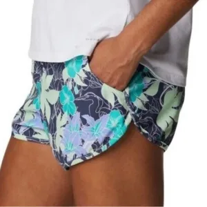 Columbia Bogata Bay Stretch Printed Shorts Key West Lakeshore Flora XL or XXL