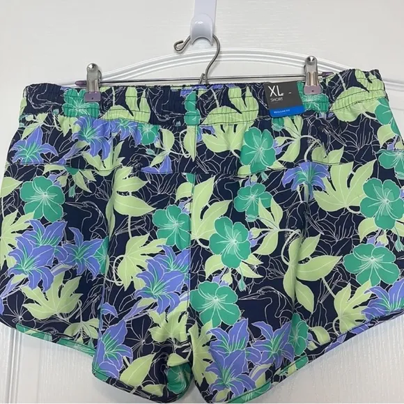 Columbia Bogata Bay Stretch Printed Shorts Key West Lakeshore Flora XL or XXL