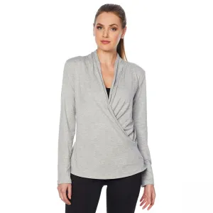 Copper Fit Women's Restore Pullover Mock Wrap Top