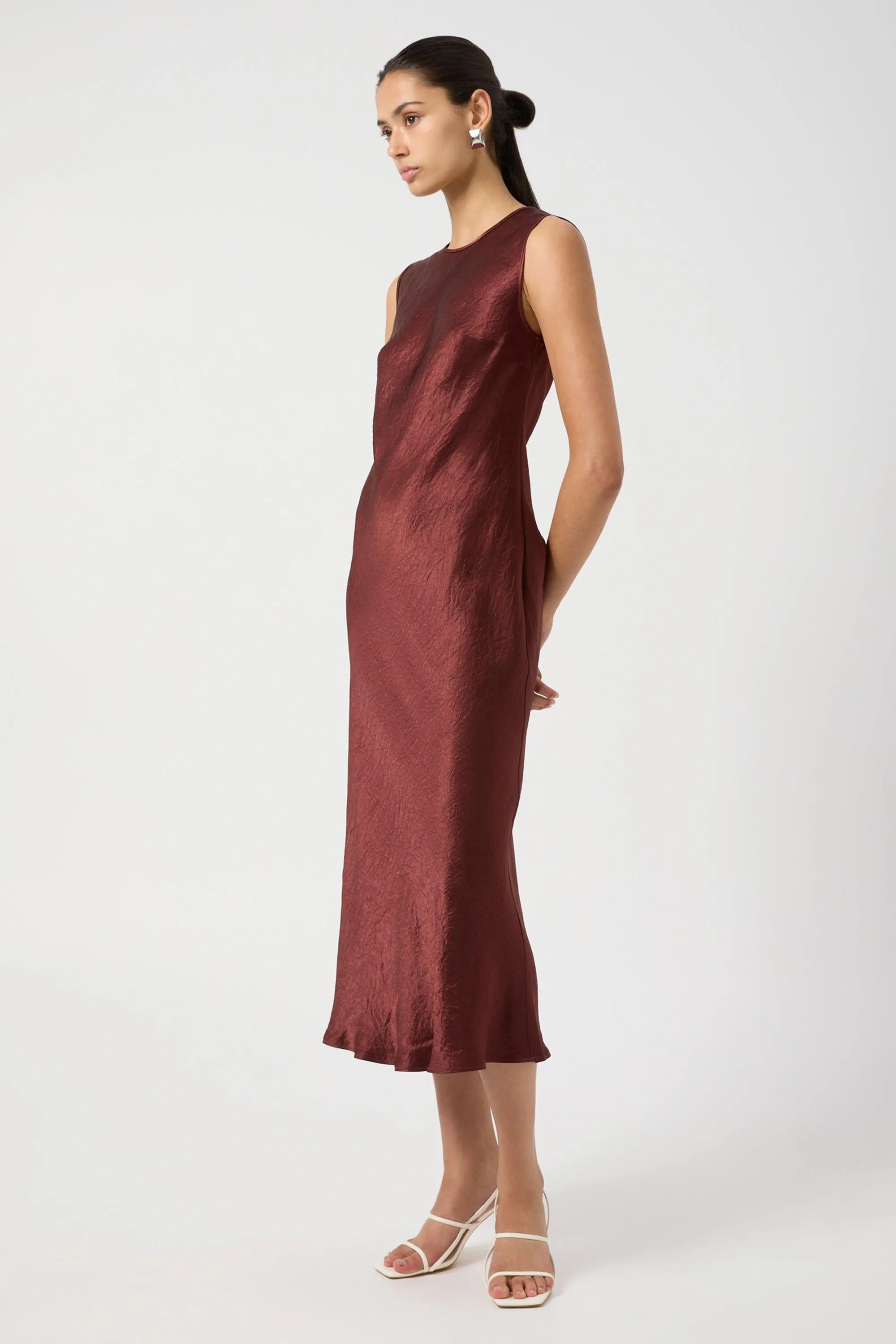CRUSH BIAS MAXI TANK DRESS | SHIRAZ