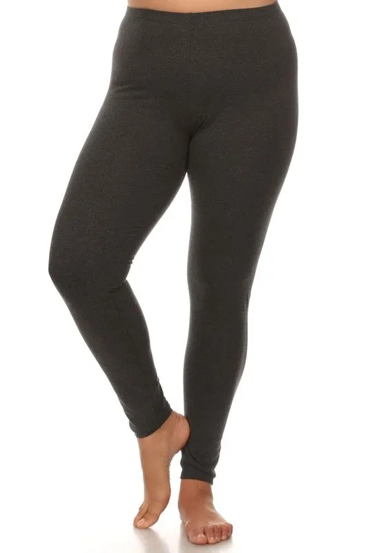Curvy Basic Legging - Charcoal