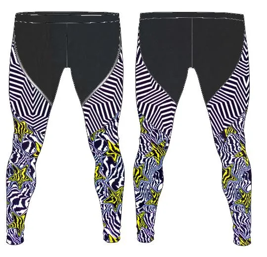 Customise Your Mens Panelled Leggings