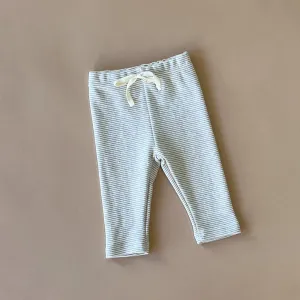 Dakota Stripe baby leggings | Beige