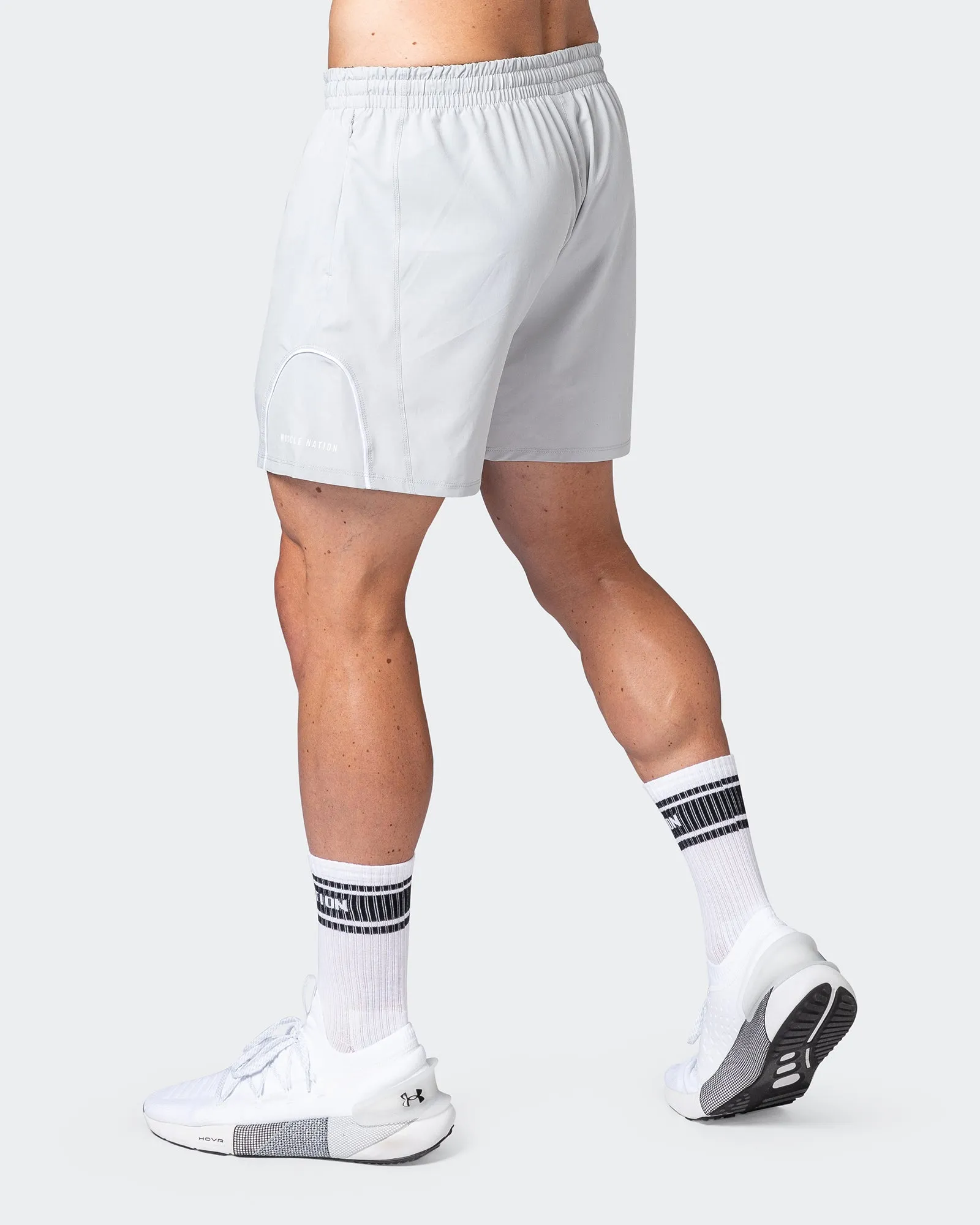 Deuce Training Shorts - Quiet Grey