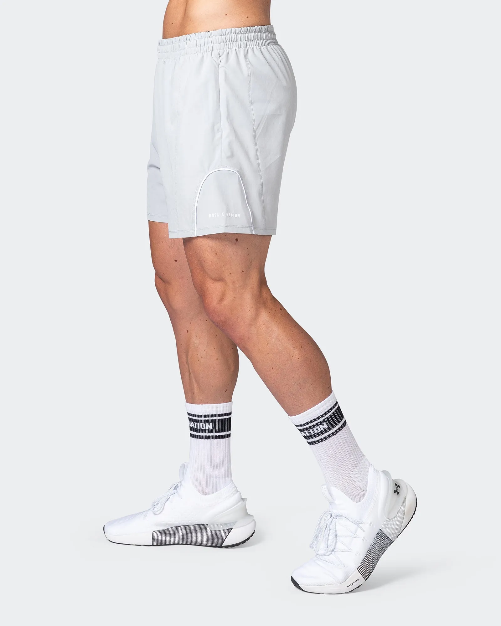 Deuce Training Shorts - Quiet Grey