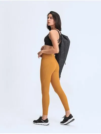 Devina Wide Waistband Leggings with Pockets