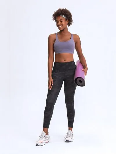 Devina Wide Waistband Leggings with Pockets