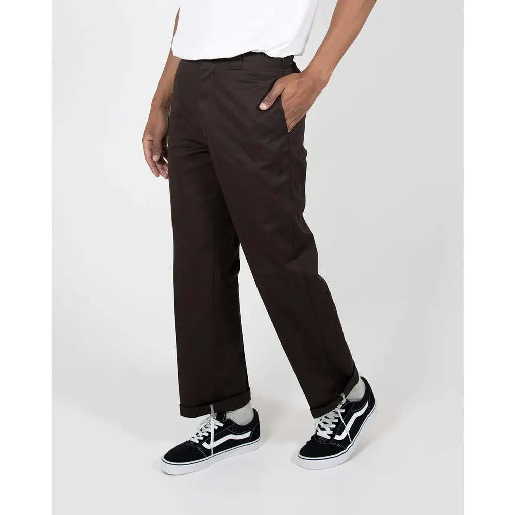 DICKIES 872 SLIM TAPERED FIT PANT - DARK BROWN