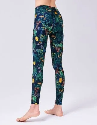 easyoga LA-VEDA Twiggy Core Pants - F66 Flowering Grasses