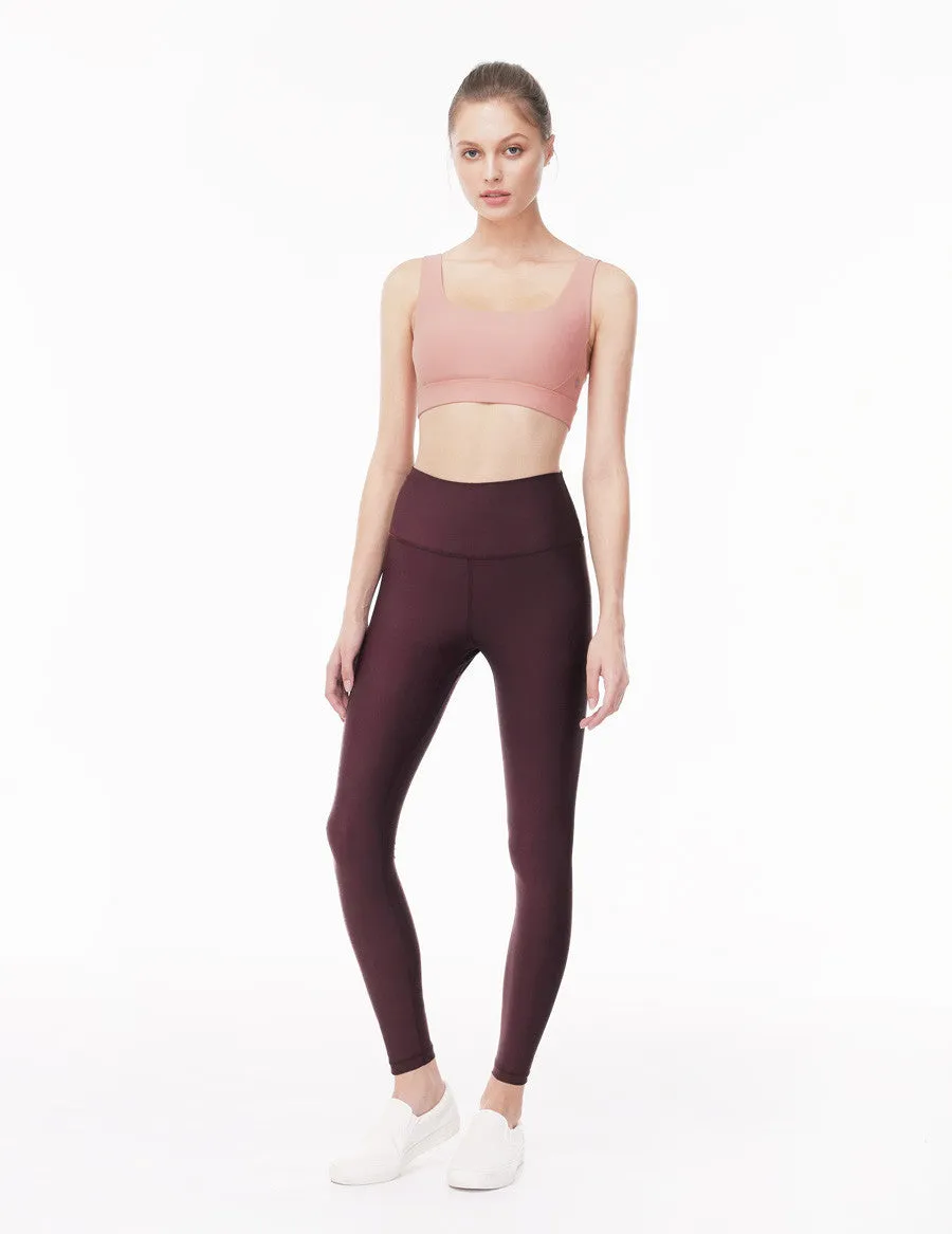 easyoga LESPIRO Glossy Slim Tights5 - P19 Blackberry Purple