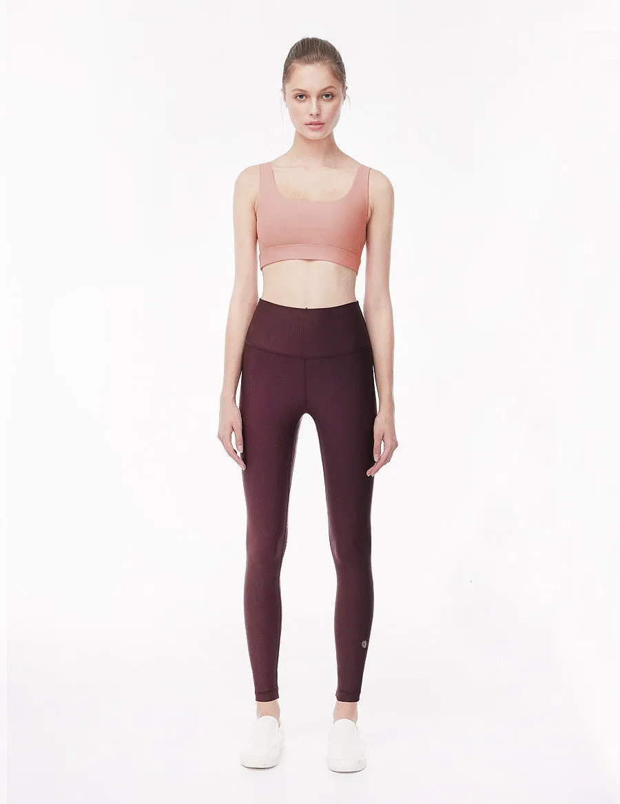 easyoga LESPIRO Glossy Slim Tights5 - P19 Blackberry Purple