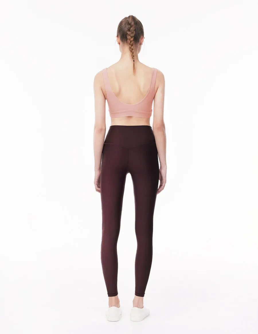easyoga LESPIRO Glossy Slim Tights5 - P19 Blackberry Purple