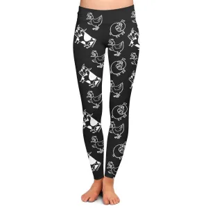 Eat Veggies Not Friends Leggings
