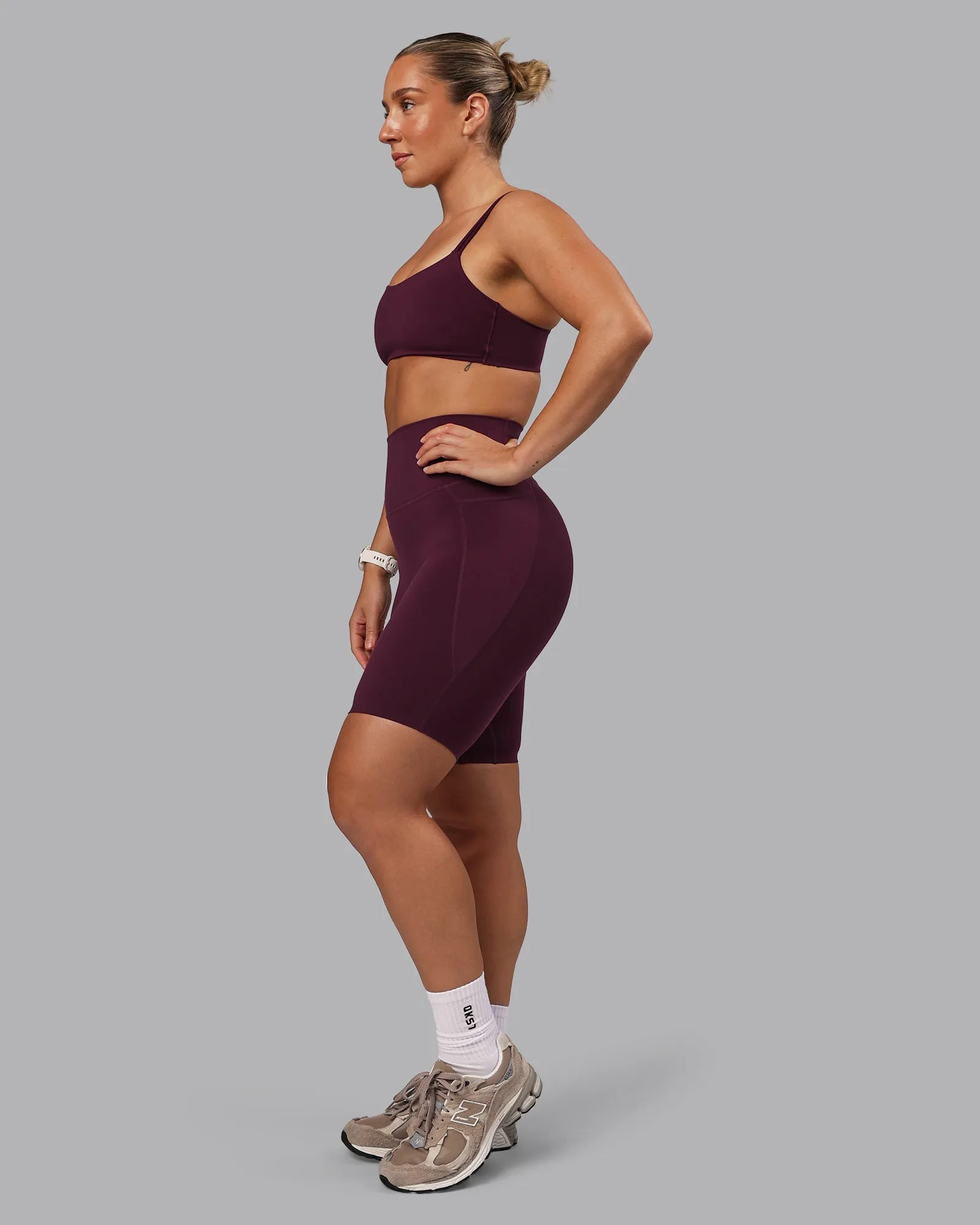 Elixir Bike Short Tight With Pockets - Cherry Lacquer