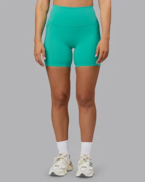 Elixir Mid Short Tights With Pockets - Atlantis