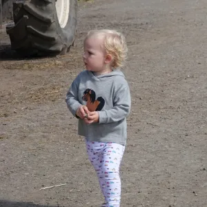 Farm Print Leggings | Toucan Blue