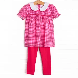 Flora Fuchsia Legging Set, Pink