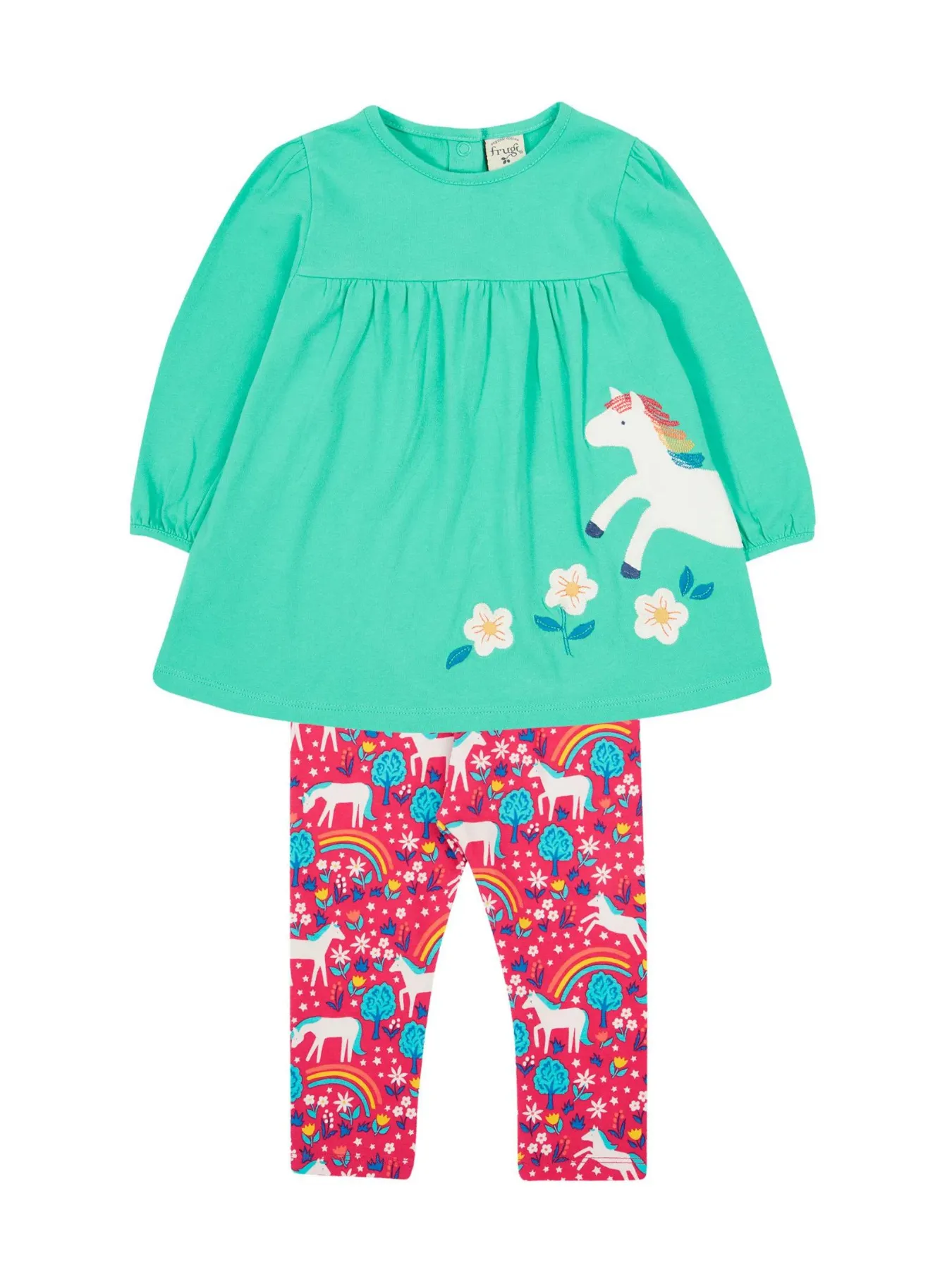 Frugi Organic Cotton Tilly Outfit Set - Wild  Horses