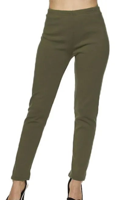 Fur Lined Warm Solid Soft Leggings
