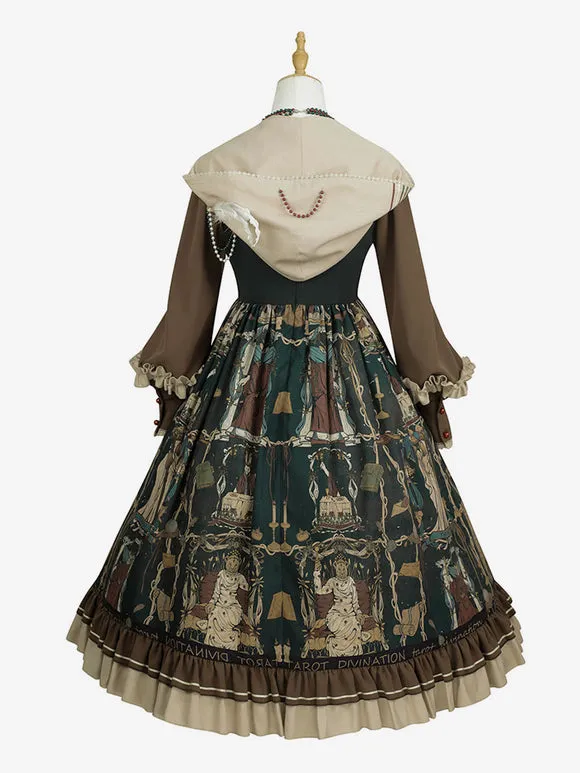 Gothic Lolita Outfits Dark Green Skeleton Long Sleeves Accessory