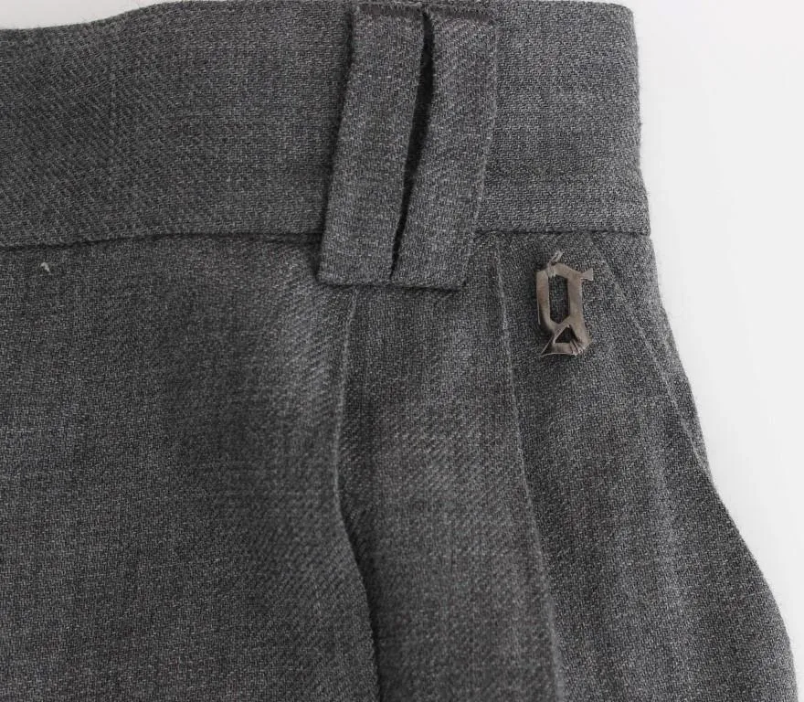 Gray tapered pants