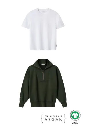 Half-Zip Sweater Brit   Heavy T-Shirt Jonna