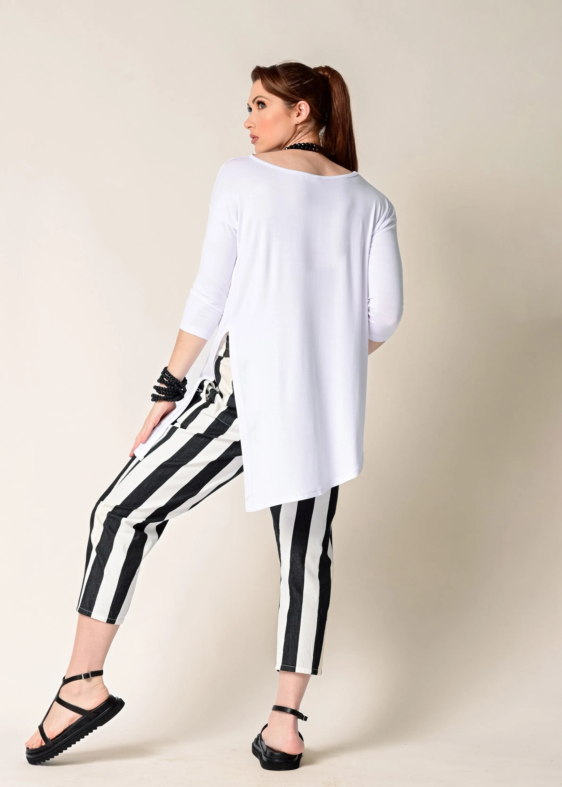 Hattie Pant in Granite Stripe