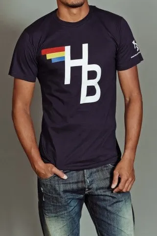 HB FLAG MEN'S T - BLACK