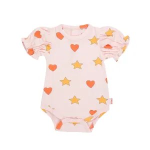 Hearts Stars Body, Pastel Pink