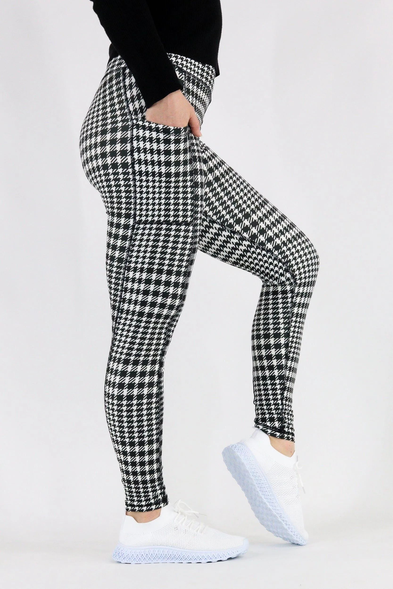 Houndstooth - Hybrid 1.0 Pocket Full Leggings