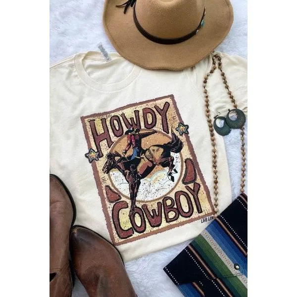Howdy cow tee