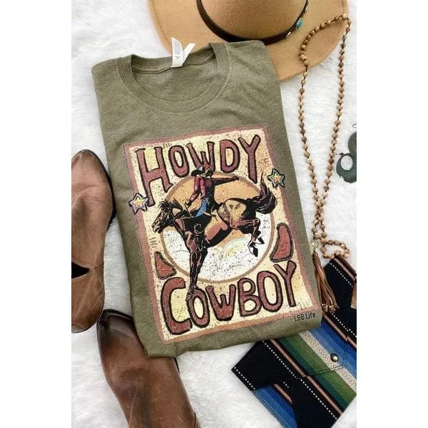 Howdy cow tee
