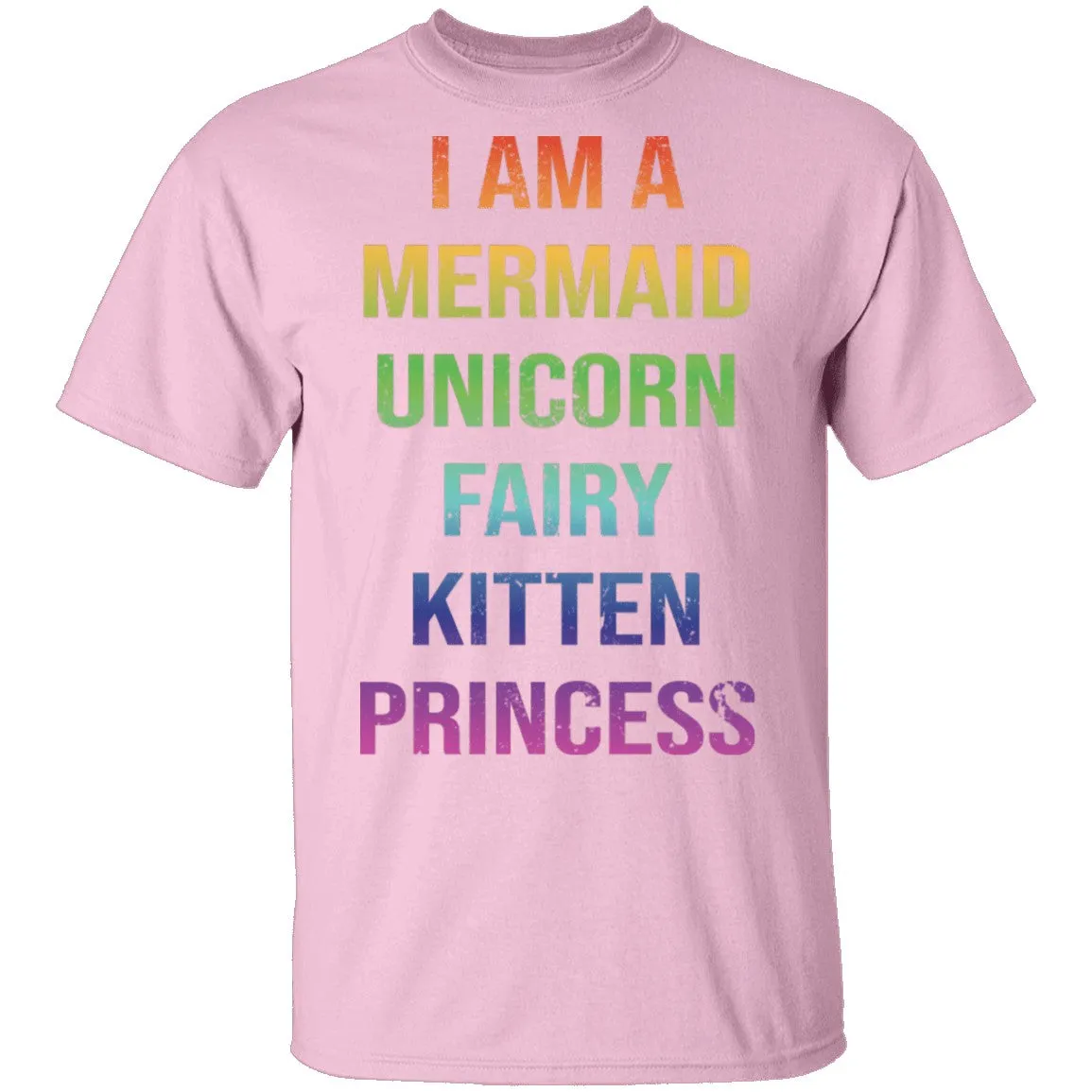 I Am A Mermaid Unicorn Fairy Kitten Princess T-Shirt