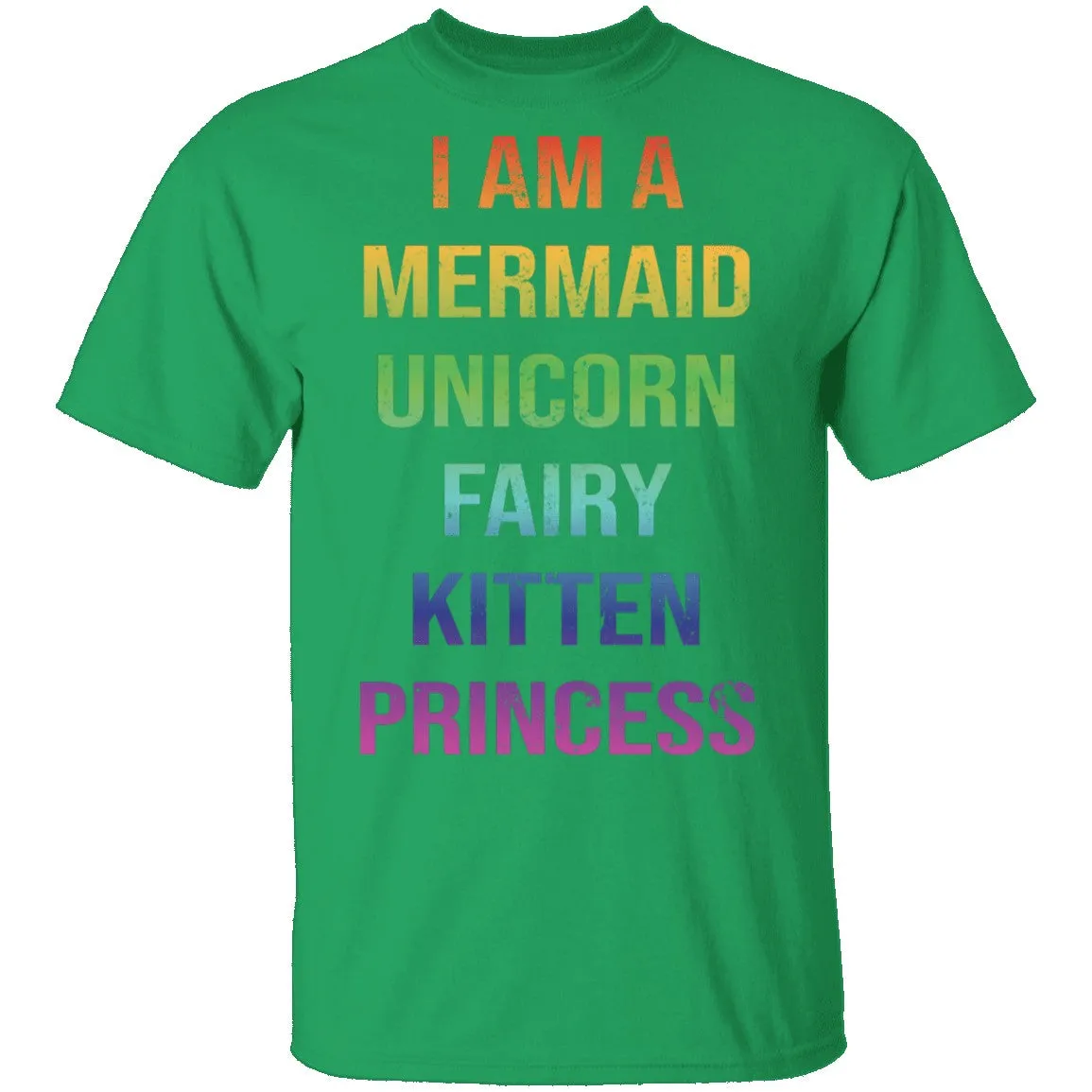 I Am A Mermaid Unicorn Fairy Kitten Princess T-Shirt