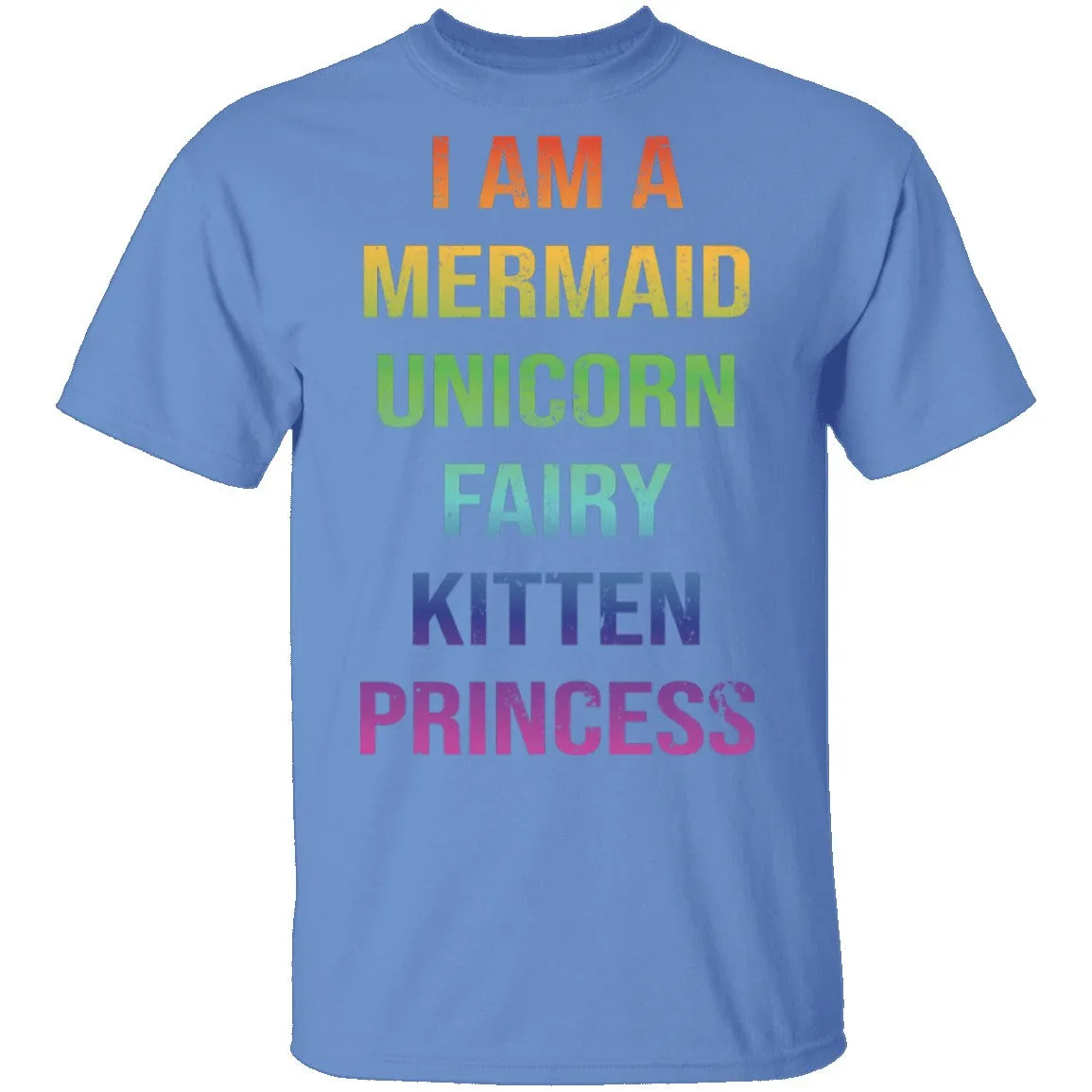 I Am A Mermaid Unicorn Fairy Kitten Princess T-Shirt