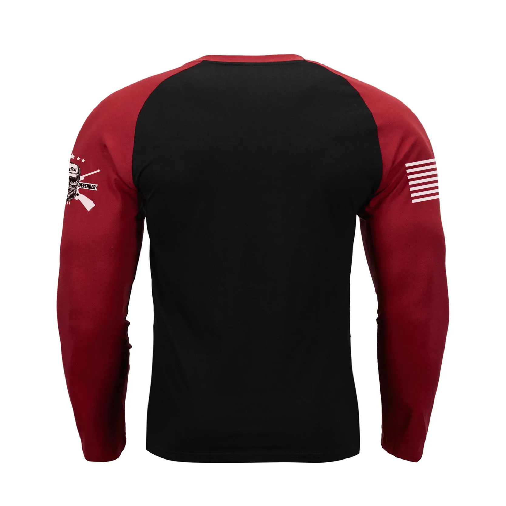 IN MY DEFENSE IWA LEFT UNSUPERVISED RAGLAN GRAPHIC LONG SLEEVE T-SHIRT