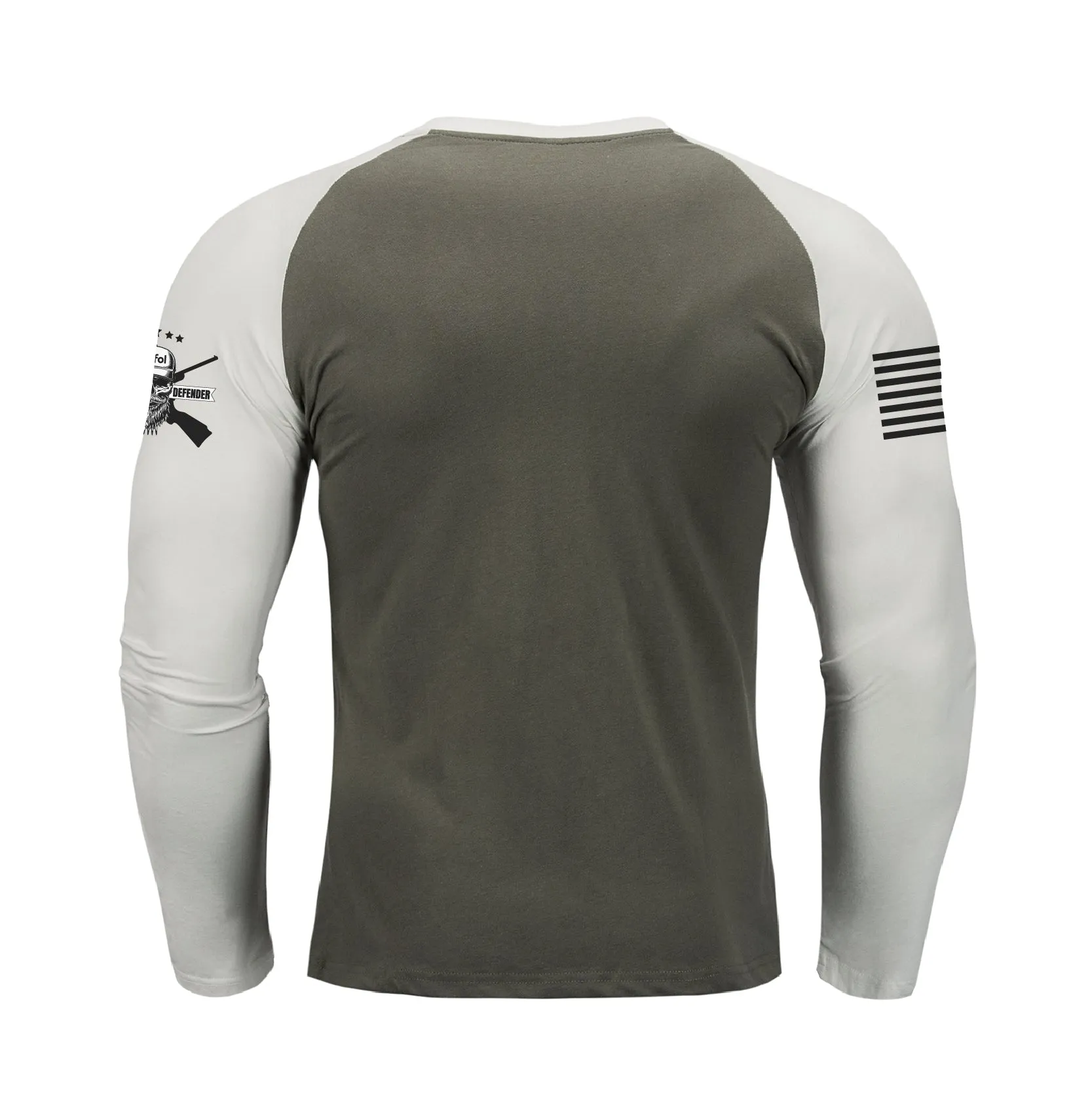 IN MY DEFENSE IWA LEFT UNSUPERVISED RAGLAN GRAPHIC LONG SLEEVE T-SHIRT